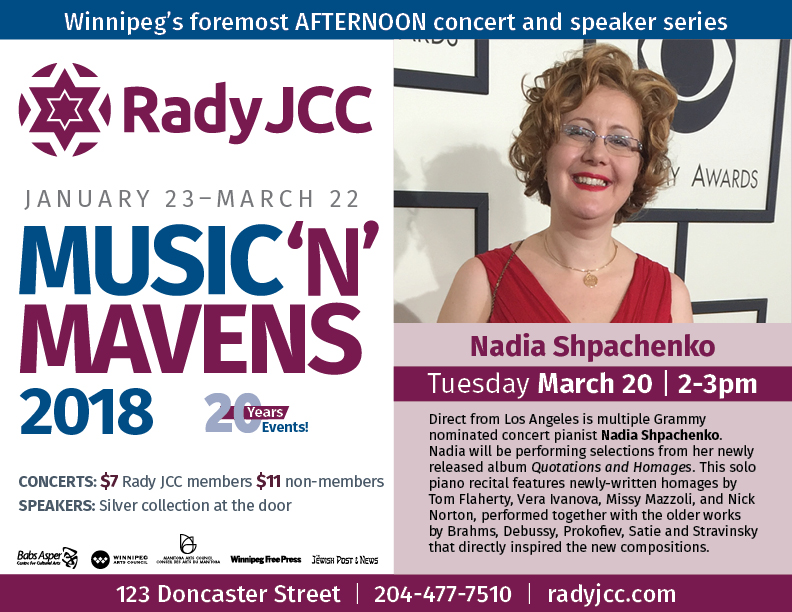 thumb - Solo Recital at "Music ’N’ Mavens" series in Canada