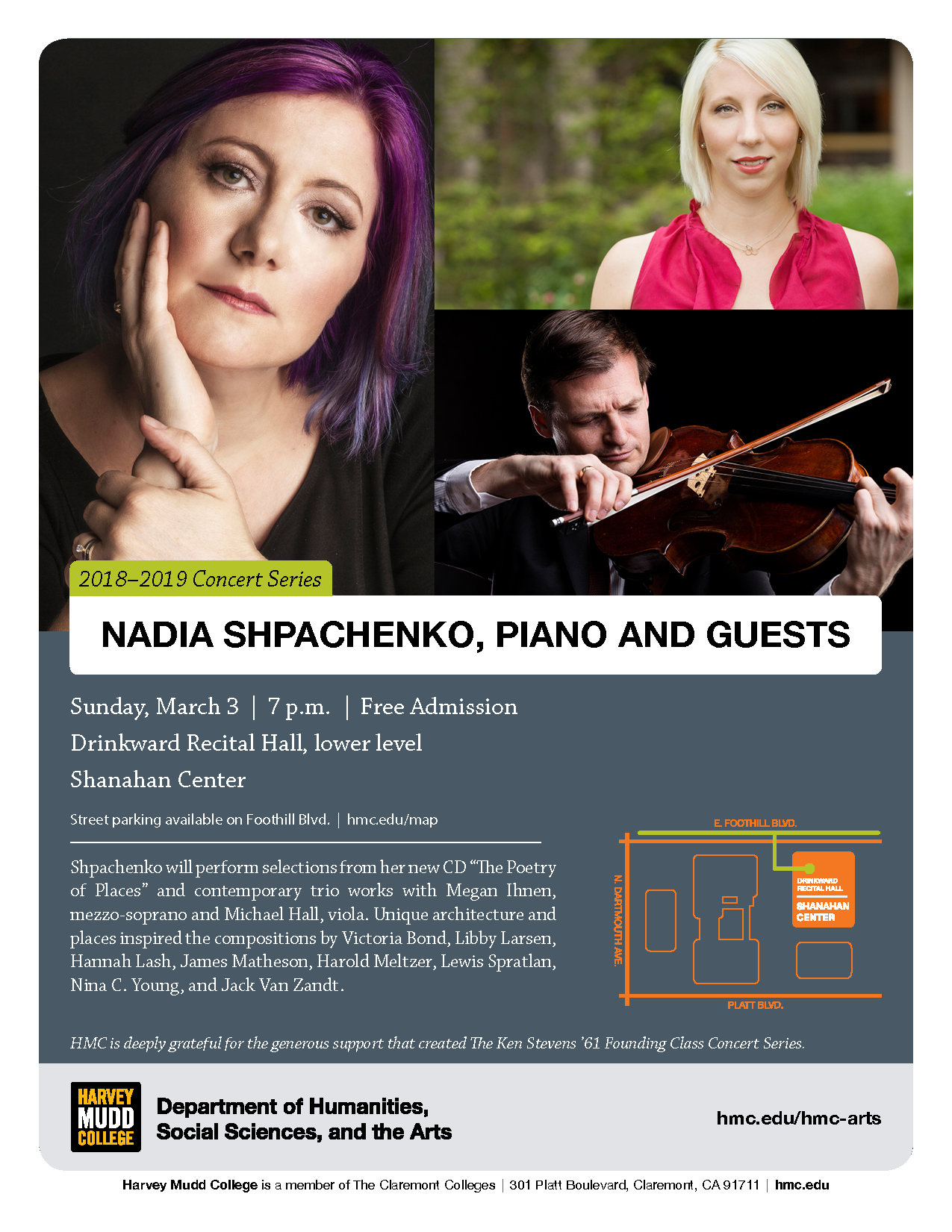 thumb - Solo and Chamber Recital at Harvey Mudd College